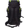 vidaXL Wanderrucksack XXL 75 L Schwarz und Grün