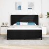 vidaXL Boxspringbett mit Matratze Schwarz 180 x 200 cm Stoff