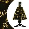 vidaXL Glasfaser-Weihnachtsbaum 64 cm 12 LEDs Warmes Wei&szlig; PVC Gr&uuml;n