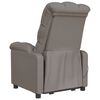vidaXL Massagesessel Taupe Stoff