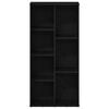 vidaXL Bücherregal Schwarz Eichen-Optik 50x25x104 cm Holzwerkstoff