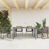vidaXL Gartenst&uuml;hle 4 Stk. Schwarz Poly Rattan