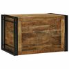vidaXL Aufbewahrungsbox mit Speicher 80 x 50 x 50 cm Raues Mangoholz
