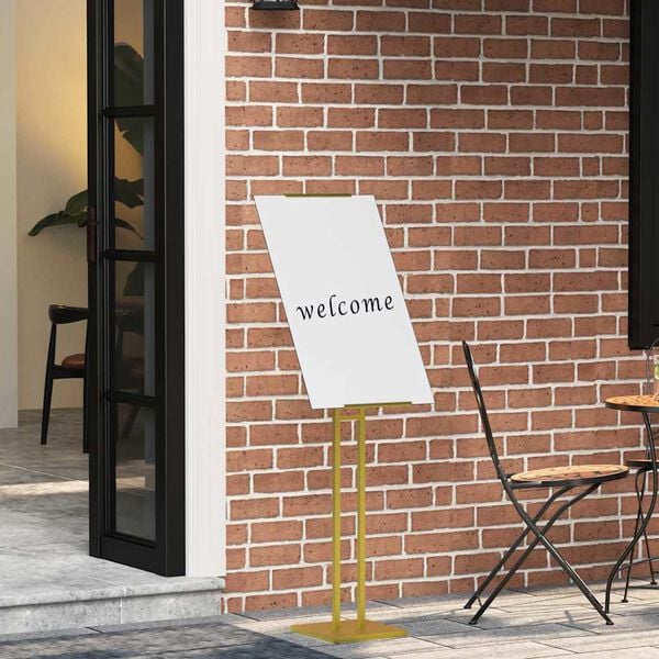 vidaXL Messest&auml;nde 2 pcs Gold 26,5 x 26,5 x 150 cm Stahl