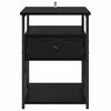 vidaXL Nachttisch Schwarz Eichen-Optik 40 x 42 x 55 cm Holzwerkstoff