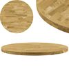 vidaXL Tischplatte Eichenholz Massiv Rund 44 mm 900 mm