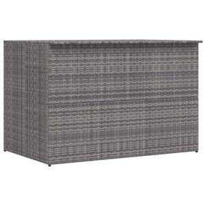 vidaXL Garden-Auflagenbox Grau 150x100x100 cm Poly Rattan