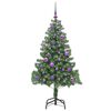 vidaXL Weihnachtsbaum mit 150 LEDs mit St&auml;nder Gr&uuml;n 150 cm PVC