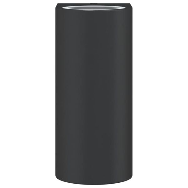 vidaXL Au&szlig;enwandleuchten 2 Stk. Schwarz Aluminiumdruckguss