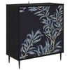 vidaXL Sideboard DOKKUM Schwarz Eichen-Optik 69 x 33 x 76 cm