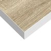 vidaXL Schweberegal Eichenoptik und Wei&szlig; 90x23,5x3,8 cm MDF