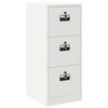 vidaXL Aktenschrank Wei&szlig; 44 x 50 x 106,5 cm Kaltgewalzter Stahl