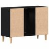 vidaXL Spülbeckenschrank Eiche Schwarz 80x33x60 cm Holzwerkstoff
