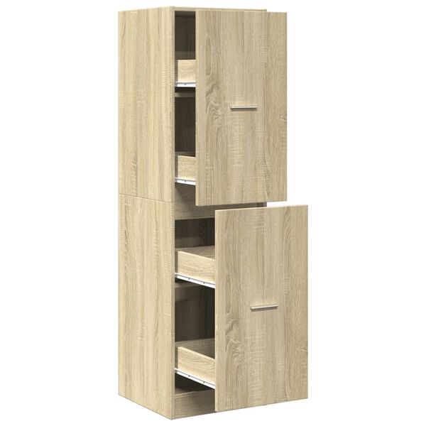 vidaXL Apothekerschrank Sonoma-Eiche 40x41x144,5 cm Holzwerkstoff