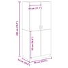 vidaXL Kleiderschrank Artisan-Eiche 90x52x200 cm Holzwerkstoff