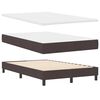 vidaXL Boxspringbett mit Matratze Dunkelbraun 120 x 190 cm Stoff