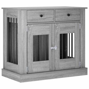 vidaXL Hundek&auml;figm&ouml;bel Sonoma-Grau 90 x 47,5 x 80 cm Holzwerkstoff