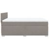 vidaXL Boxspringbett mit Matratze Taupe 140x190 cm Stoff