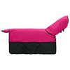 vidaXL Pferdedecke Rosa und Schwarz 105 cm Polyester