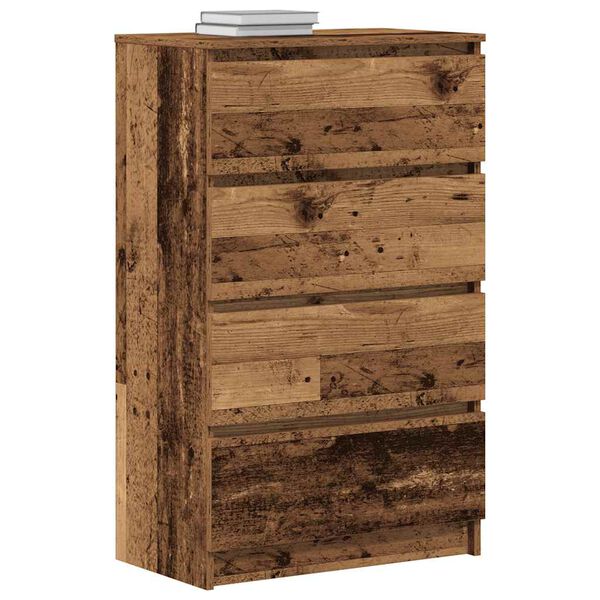 vidaXL Sideboard Altholz-Optik 60x35x98,5 cm Holzwerkstoff