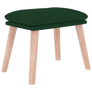 vidaXL Fu&szlig;hocker Dunkelgr&uuml;n 45x29,5x35 cm Stoff