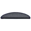 vidaXL Stufenmatten 30 Stk. 56x17x3 cm Dunkelgrau und Blau Halbrund