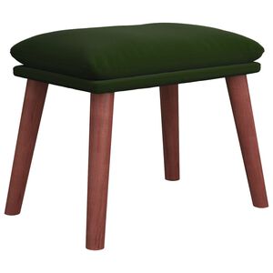vidaXL Fu&szlig;hocker Dunkelgr&uuml;n 45x29,5x35 cm Samt