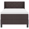 vidaXL Boxspringbett mit Matratze Dunkelbraun 200 x 100 cm Polyester