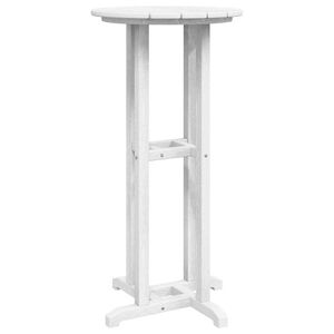 vidaXL Bartisch Wei&szlig; 55 x 55 x 107 cm Polyethylen