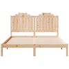 vidaXL Massivholzbett Extra Lang ohne Matratze 140x210 cm