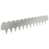 vidaXL Raseneinfassung 20 stk. 103 x 20 cm Stahl Silber