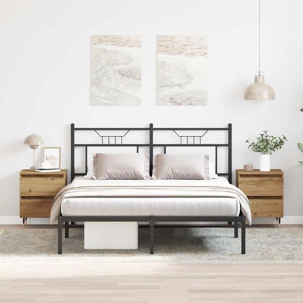 vidaXL Nachttisch 2 pcs Artisan-Eiche 40 x 35 x 50 cm Holzwerkstoff