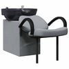 vidaXL Shampoo Stuhl Hellgrau und Schwarz 136 x 60 x 92 cm Stoff