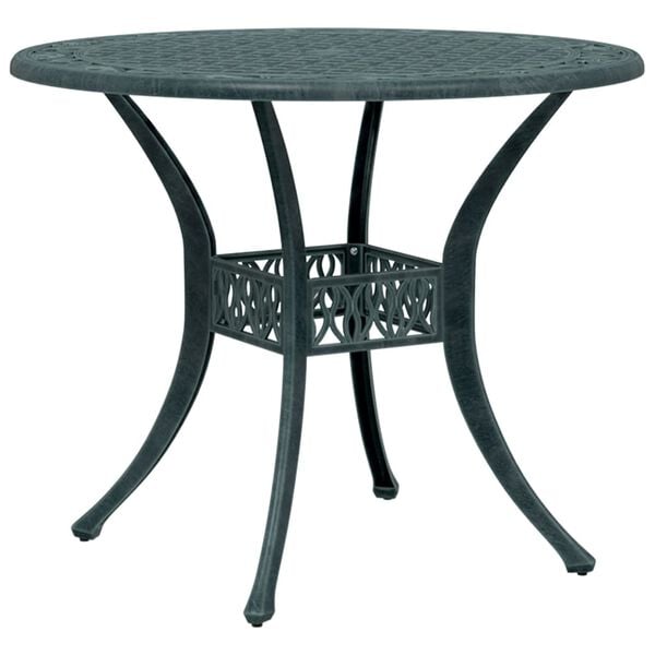 vidaXL 3-tlg. Bistro-Set Gr&uuml;n Aluminiumguss