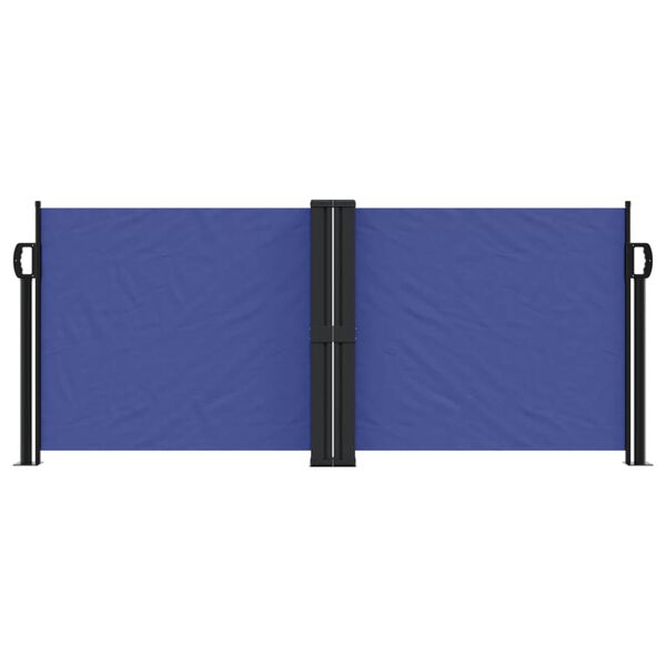 vidaXL Seitenmarkise Ausziehbar Blau 100x1000 cm