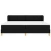 vidaXL Boxspringbett mit Matratze Schwarz 200 x 200 cm Stoff