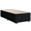 vidaXL Boxspringbett mit Matratze Schwarz 90x200 cm Stoff