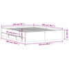 vidaXL Bettgestell mit Schubladen Grau Sonoma 150x200 cm Holzwerkstoff