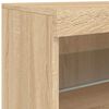 vidaXL Sideboard mit LED-Leuchten Sonoma-Eiche 164x37x67 cm