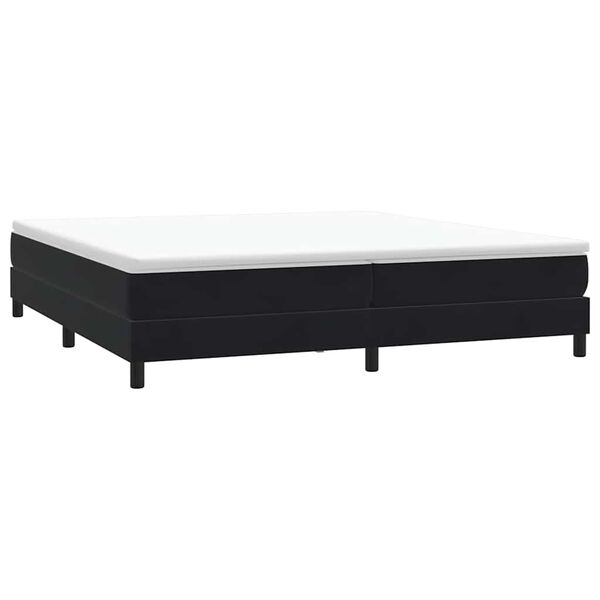 vidaXL Boxspringbett ohne Matratze Schwarz 200x220 cm Samt