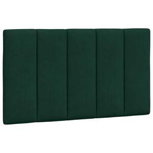 vidaXL Kopfteil-Kissen "Hanko" Dunkelgr&uuml;n 80 cm Samt