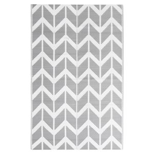 vidaXL Outdoor-Teppich ARAKIL Grau 160x230 cm PP
