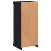 vidaXL Sideboard mit LED-Leuchten Schwarz 41x37x100 cm