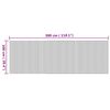 vidaXL Teppich Rechteckig Natur 100x300 cm Bambus