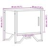 vidaXL Nachttisch Braun Eichen-Optik 40x30x40 cm Holzwerkstoff