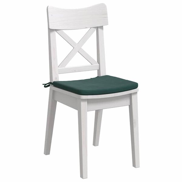 vidaXL Sitzkissen 4 pcs Dunkelgrün 40 x 40 x 3 cm Samt