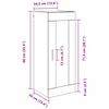 vidaXL Wandschrank Artisan-Eiche 34,5 x 34 x 90 cm Holzwerkstoff