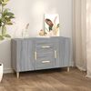 vidaXL Sideboard Grau Sonoma 100x36x60 cm Holzwerkstoff