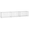 vidaXL Gabionenwand mit Abdeckung 300×50×50 cm Verzinkter Stahl