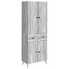 vidaXL 2 pcs Grau Sonoma